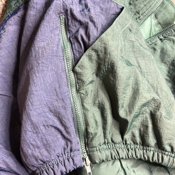 Vintage Reebok Green 90's 1/2 Zip Nylon Jacket Size XL - Picture 7 of 10